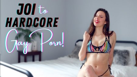 Goddexx Daphne :  JOI to Hardcore GAY Porn