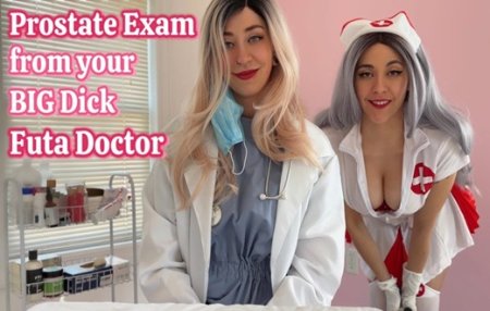 Kim and Vivi :  Prostate Exam from Your Futa Doctor