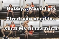 Natasha Michael :  My Cuckold Hubby Sucks My Bulls Dick When Im Too Tired