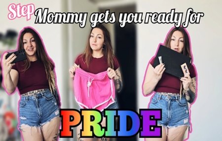 Spookybunz :  Stepmommy dresses you up for pride