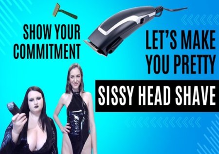 Lucy Aura :  Sissy Head Shaving and Transformation