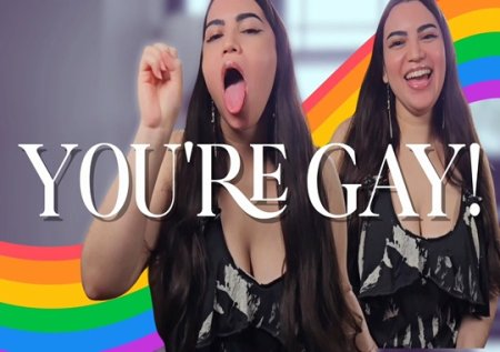 Countess Wednesday :  Admit Youre Gay - Humiliation, Imposed Bi, Laughing