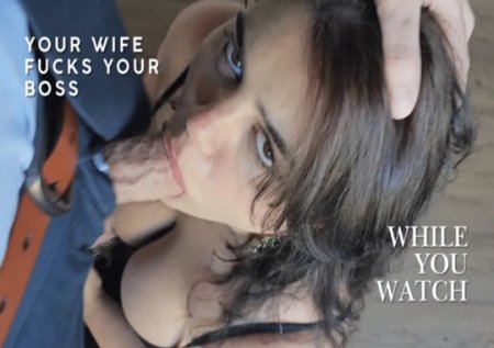 Mistress Lucia Latina :  Your Boss Fucks Your Wife. In Front of You. While They Humiliate You.