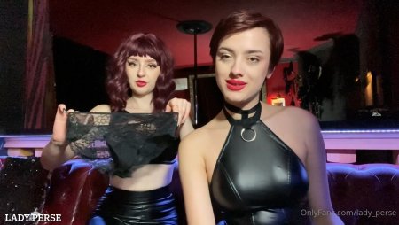 LadyPerse, Cherrie Velvet :  Blackmaill fantasy - We found your dirty secret so you will be our sissy