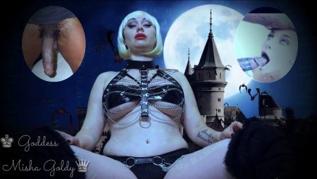 Mistress Misha Goldy :  Growing your addiction to BBC! You are addicted to BBC sucking! (Hallowen version)