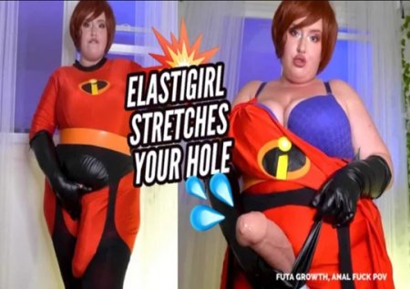 Gwen Adora :  Elastigirl Stretches your Asshole - futa growth